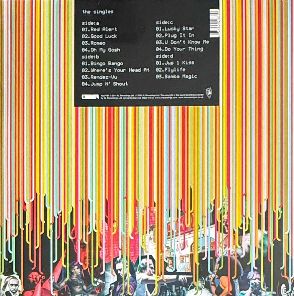Basement Jaxx – The Singles 2LP Yellow & Blue Vinyl Dance House Electronic