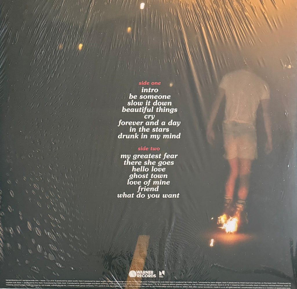 Benson Boone – Fireworks & Rollerblades LP (2024) Pop Singer-Clear Vinyl