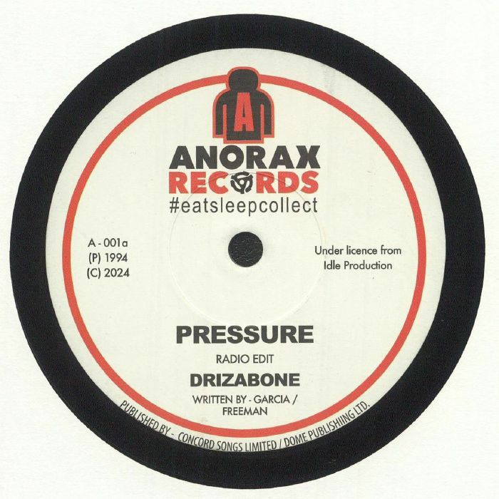 Drizabone – Pressure 7 Inch Vinyl Soul House Classic Roger Sanchez Remix