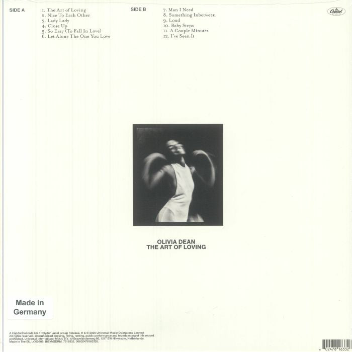 Olivia Dean The Art Of Loving Vinyl LP Soul Pop 2024 New