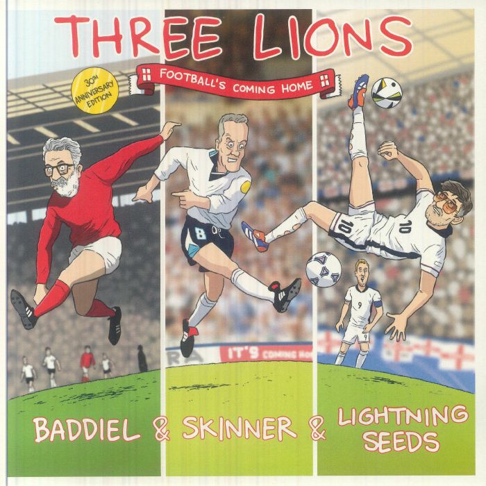 Baddiel, Skinner & Lightning Seeds – Three Lions Red 7" Vinyl