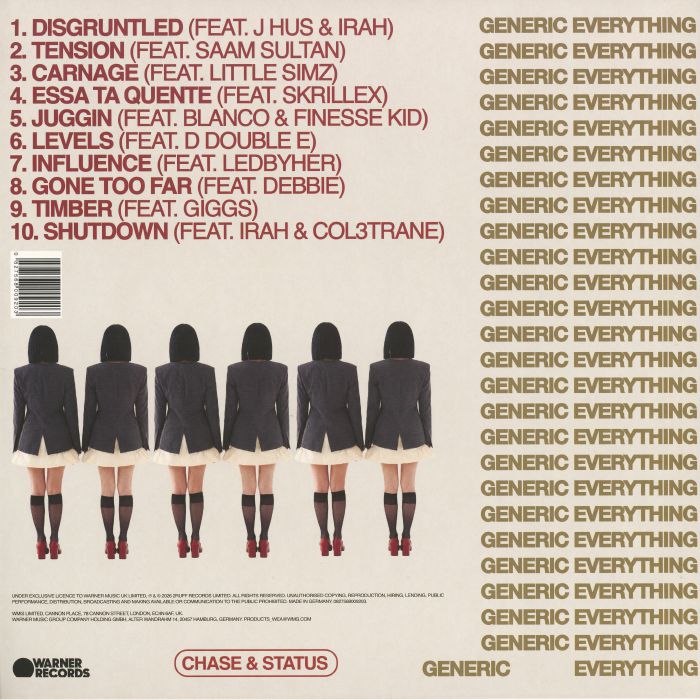 Chase and Status – Generic Everything Vinyl LP Drum and Bass UK Rap
