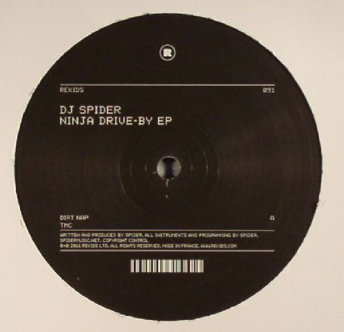 DJ Spider – Ninja Drive-By EP 12" Vinyl Deep House Techno Sealed