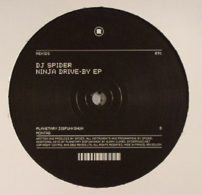 DJ Spider – Ninja Drive-By EP 12" Vinyl Deep House Techno Sealed