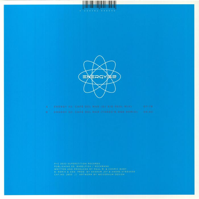 Energy 52 – Café Del Mar DJ Kid Paul & Three N One Remixes 12" Trance Classic