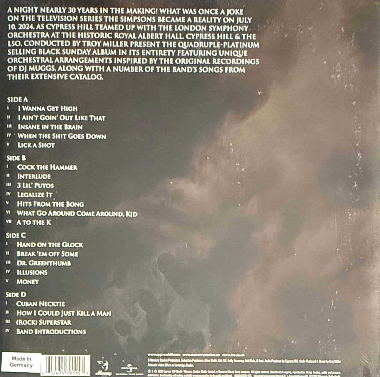 Cypress Hill & The London Symphony Orchestra – Black Sunday Live At The Royal Albert Hall