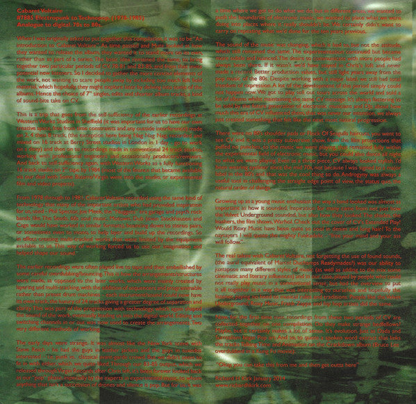 Cabaret Voltaire – #7885 (Electropunk To Technopop 1978 – 1985) – Mute