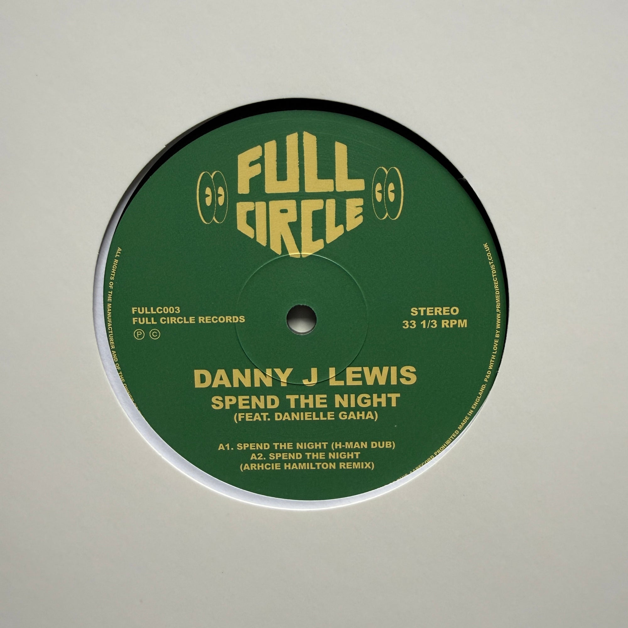 Danny J Lewis Spend The Night (Remixes) 12” Vinyl UK Garage House New