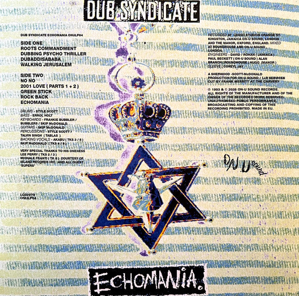 Dub Syndicate – Echomania – On-U Sound