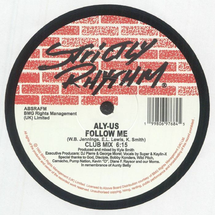 Aly-Us – Follow Me 12” House Vinyl UK Classic New