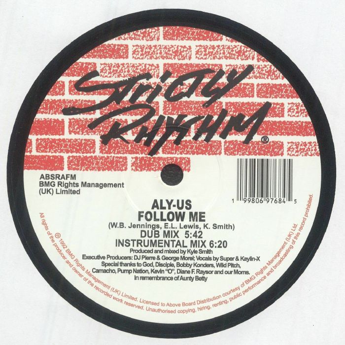 Aly-Us – Follow Me 12” House Vinyl UK Classic New