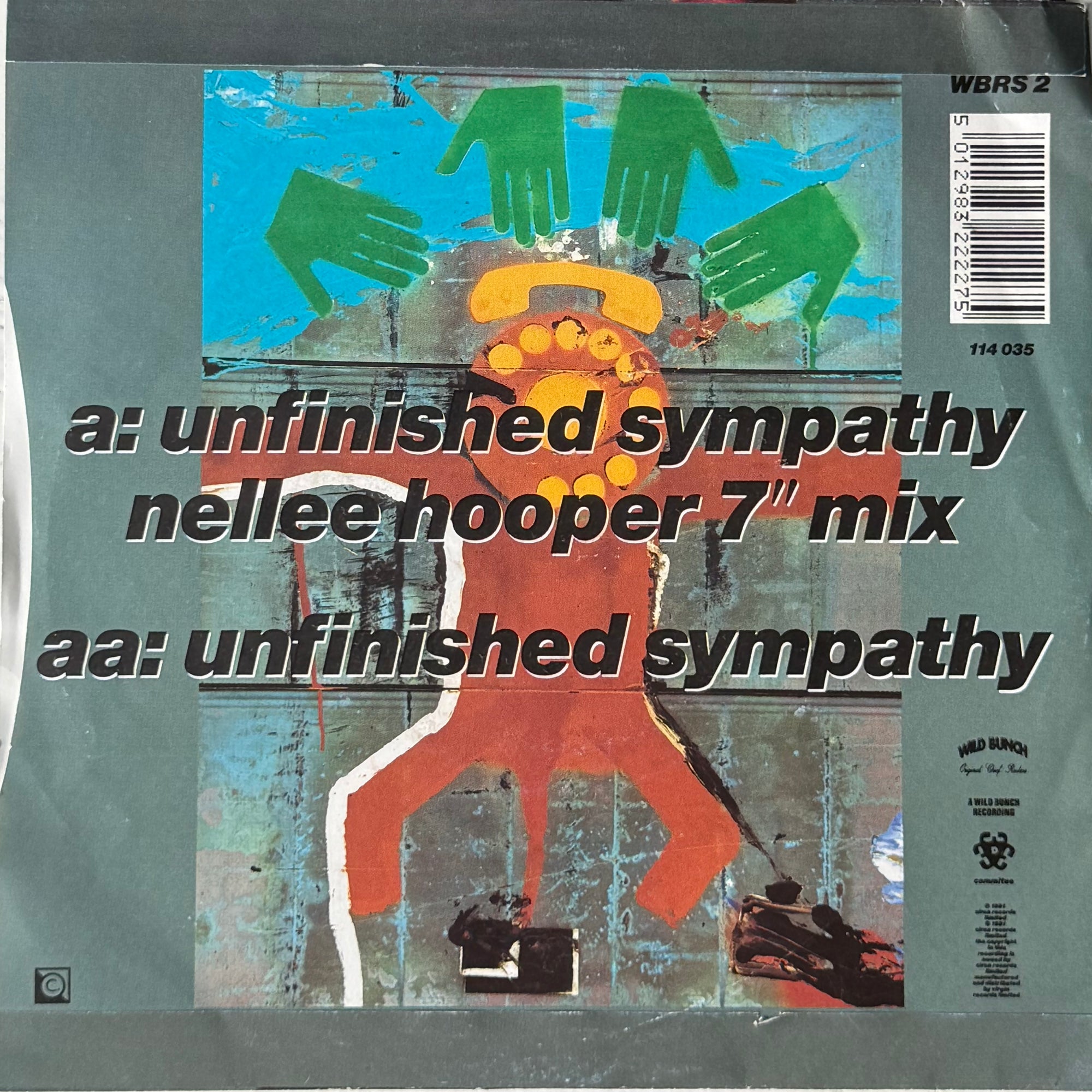 Massive Attack "Unfinished Sympathy" 7" Vinyl Single WBRS2 1991