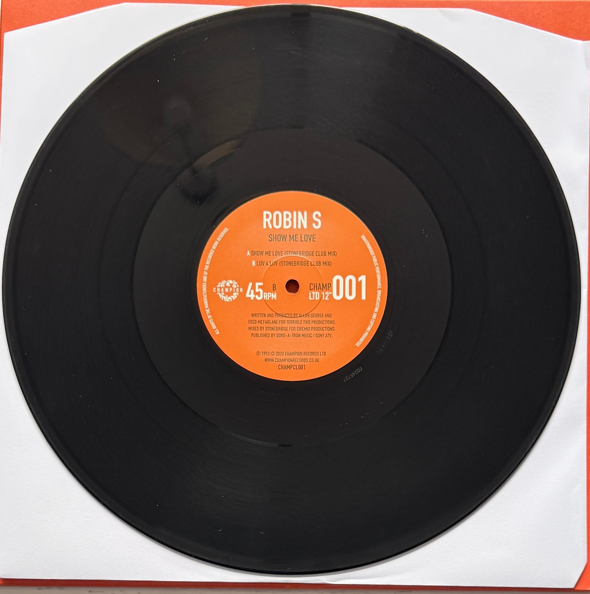 Show Me Love / Luv 4 Luv – Robin S • House / Garage House 12″ Vinyl