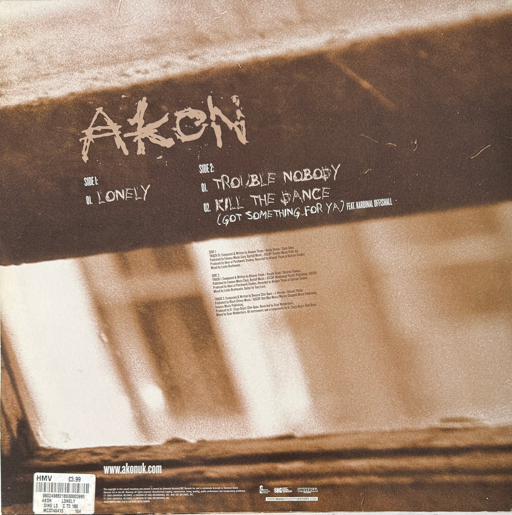 Akon – Lonely (2005) – 12" Hip Hop / Pop Vinyl