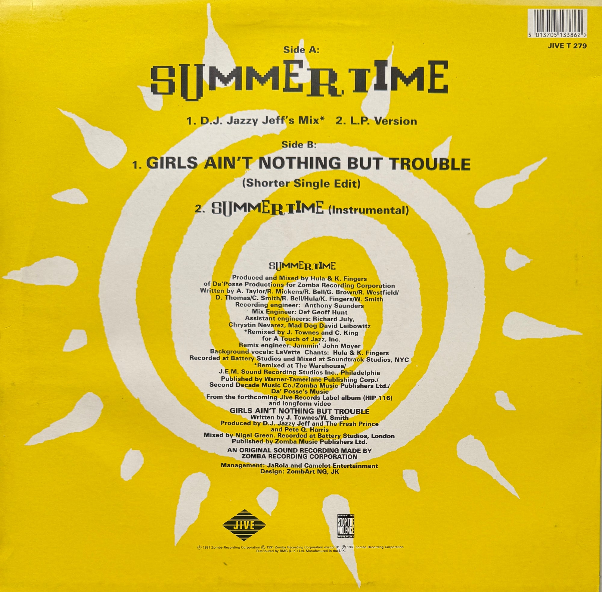 DJ Jazzy Jeff &amp; The Fresh Prince – Summertime 1991 Jive