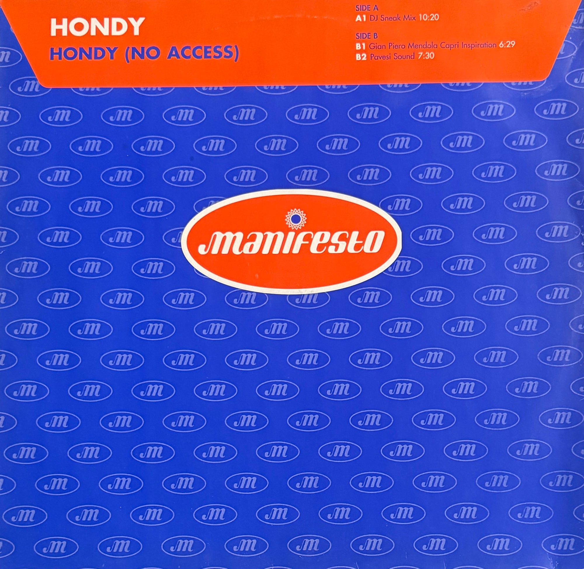 Hondy – Hondy (No Access) – Manifesto – 1997
