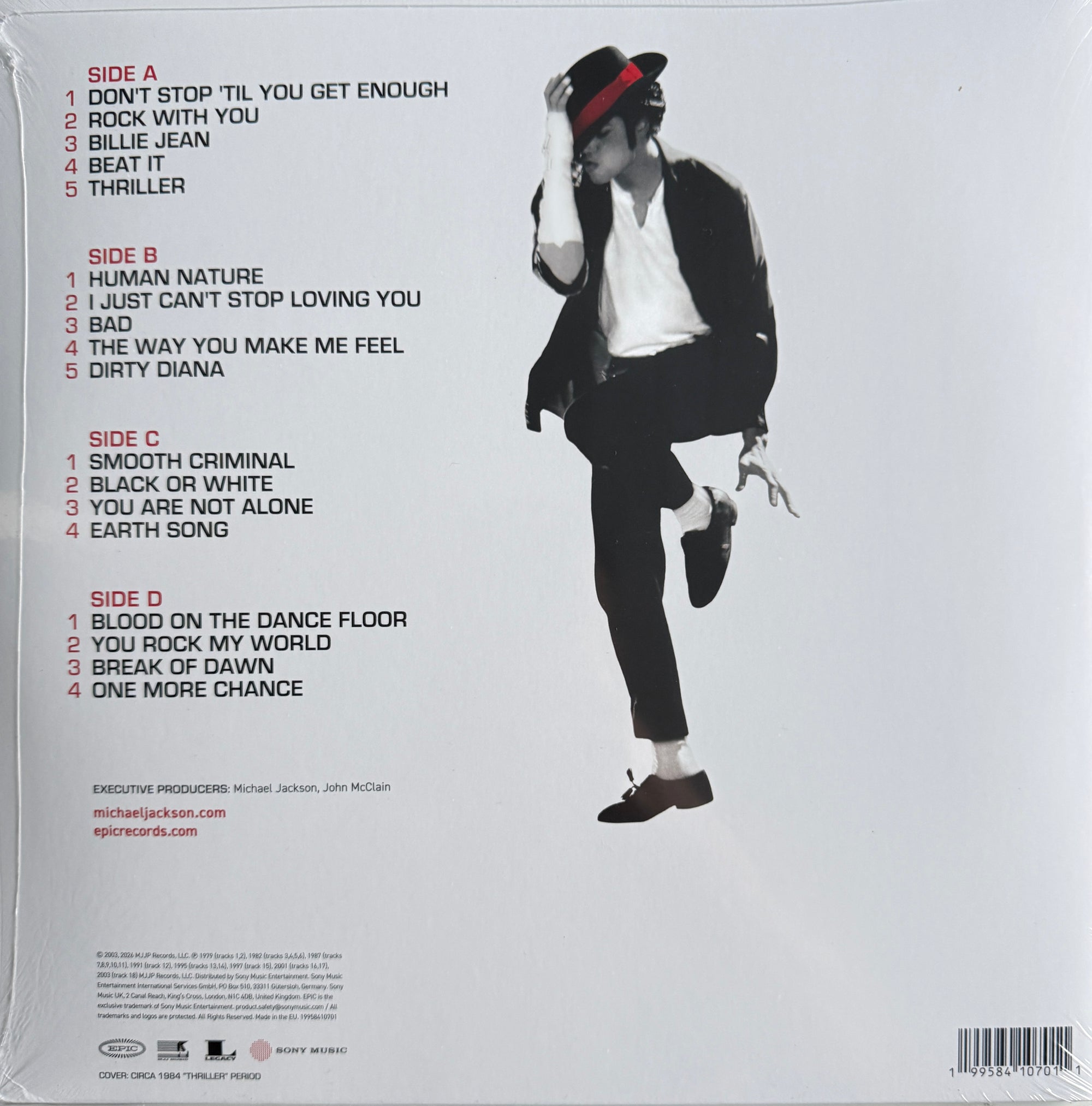 Michael Jackson Number Ones 2LP Red Vinyl Limited Edition