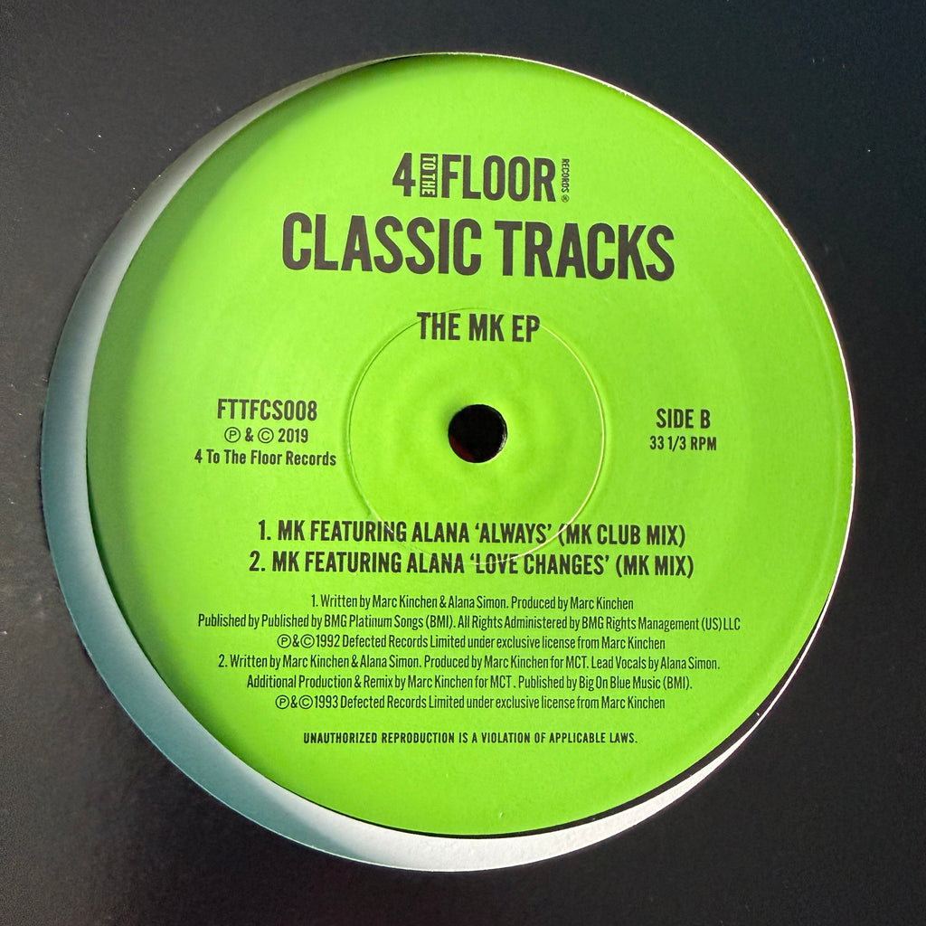 MK Classics Volume 7 – The MK EP 12” Vinyl House UK 2019 New