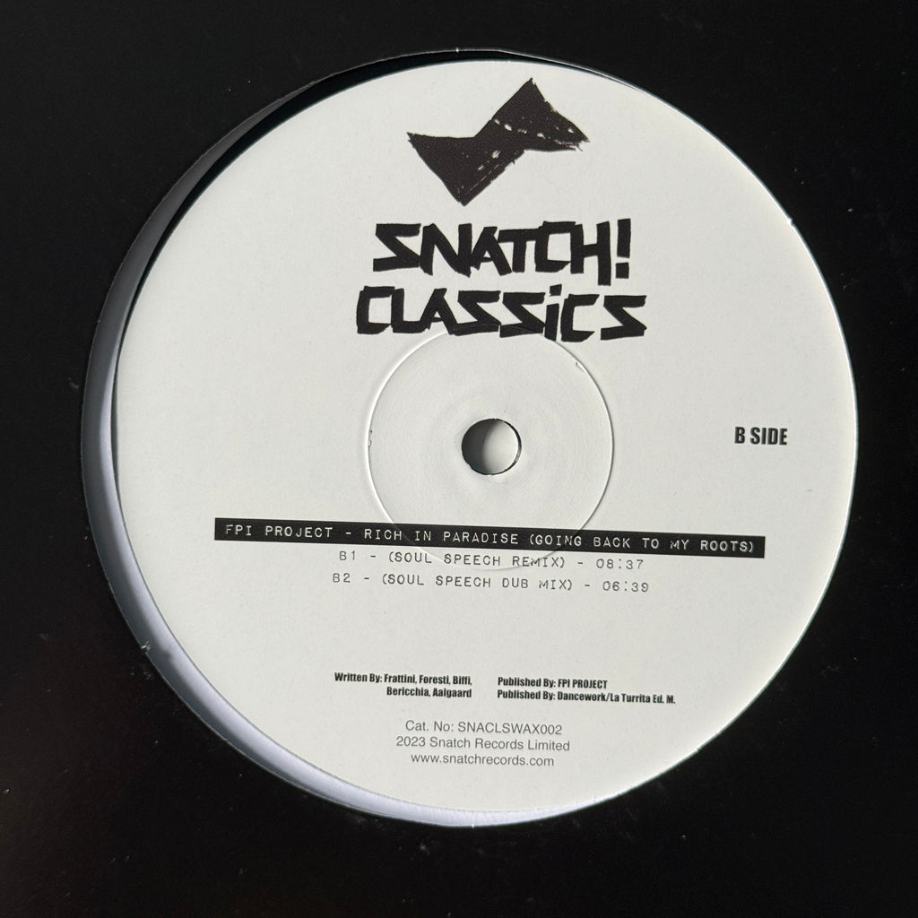 David Morales Presents The Face / FPI Project Needin U / Rich In Paradise 12” House Vinyl UK New