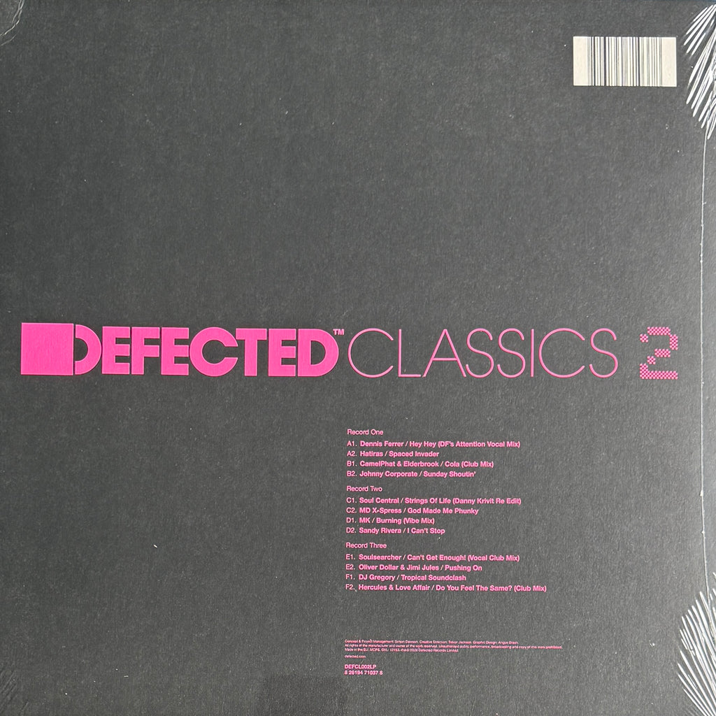 Various Artists – Defected Classics 2 – 3x12" Vinyl – House Classics