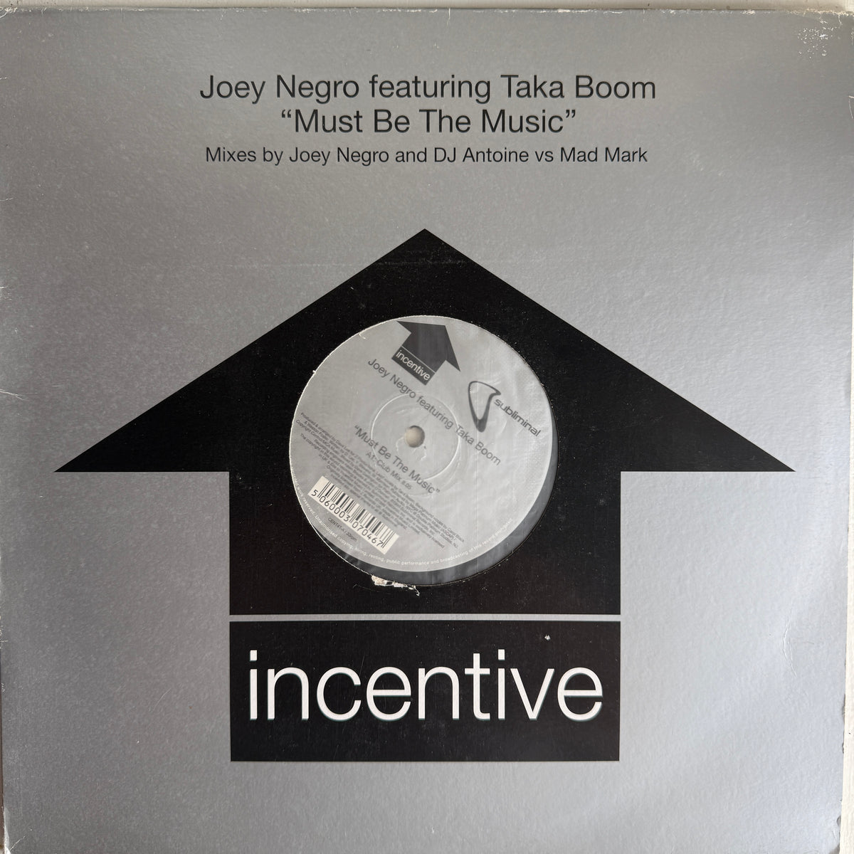 Joey Negro Featuring Taka Boom – Must Be The Music 12 Inch Vinyl House Classic