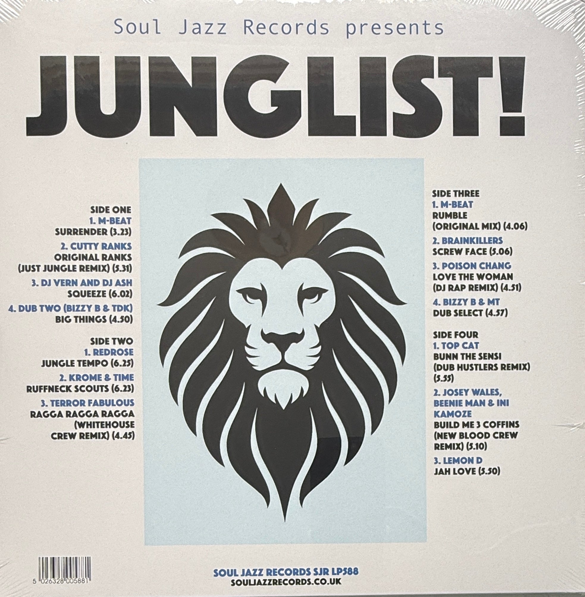 Junglist! Soul Jazz 2LP Gatefold Vinyl Compilation Sealed Jungle DnB 2026