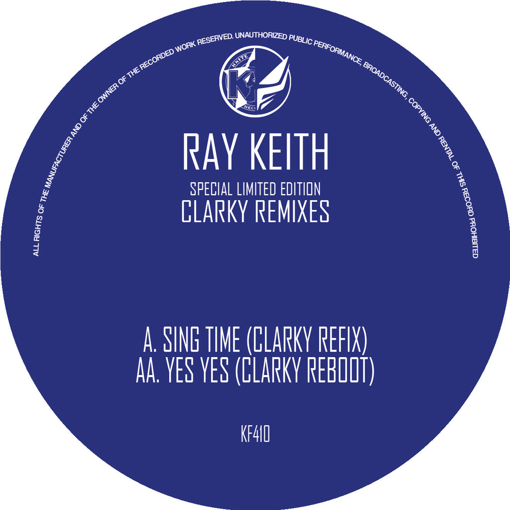 Ray Keith – Clarky Remixes – 12” Blue White Splatter Vinyl Jungle DnB Tribute