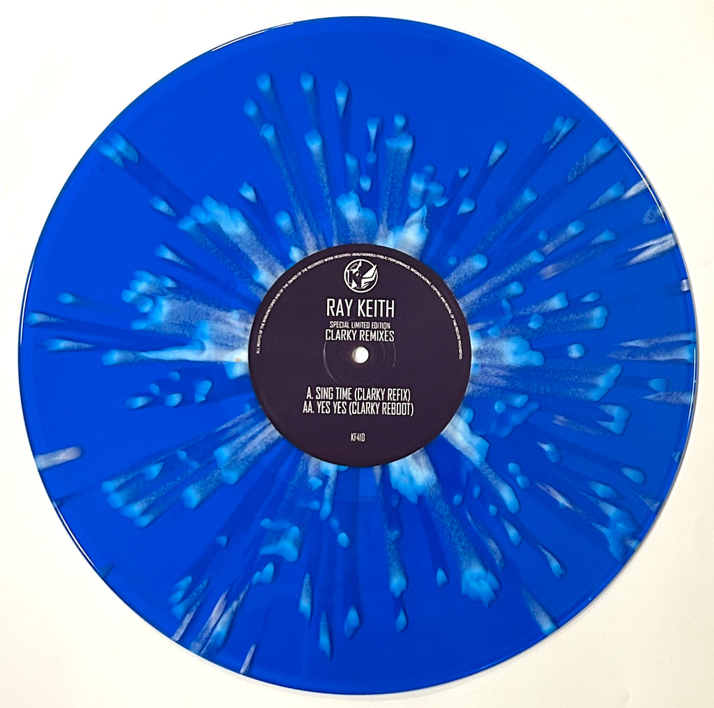 Ray Keith – Clarky Remixes – 12” Blue White Splatter Vinyl Jungle DnB Tribute