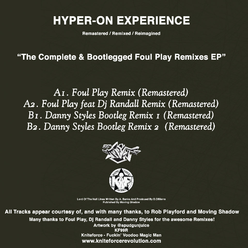 Hyper-On Experience – Lords Of The Null Lines Remix EP 12" (Marble Vinyl) Jungle Rave Vinyl