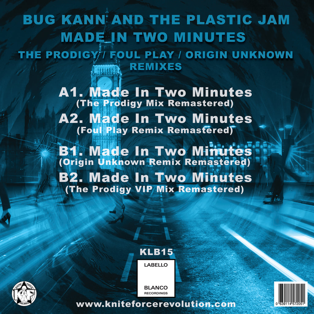 Bug Kann & The Plastic Jam – Made In Two Minutes (Remixes) 12" (1993) Jungle Breakbeat Vinyl