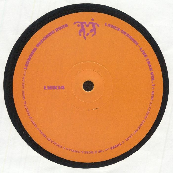 Lance DeSardi – Live Trax Vol. 1 12” Vinyl Deep House Tech House