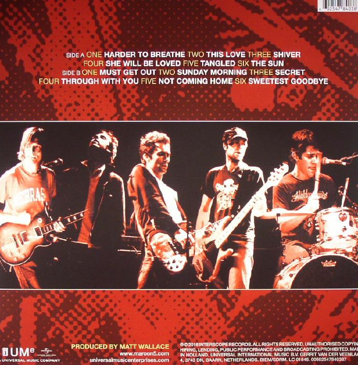Maroon 5 – Songs About Jane LP Gold Vinyl 2026 New Release Pop Rock