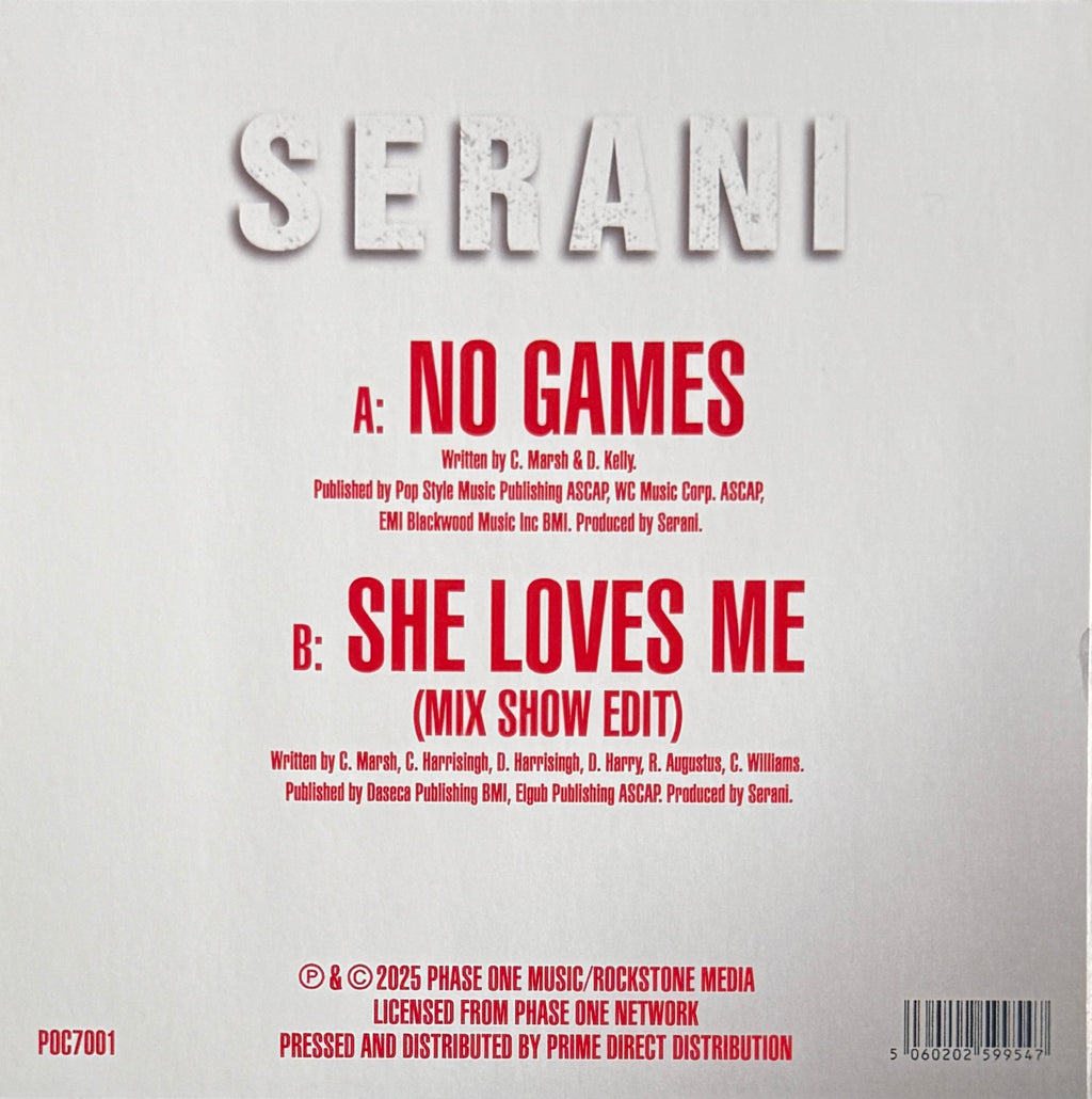 Serani No Games Red 7” Vinyl RSD 2025 Dancehall Reggae New