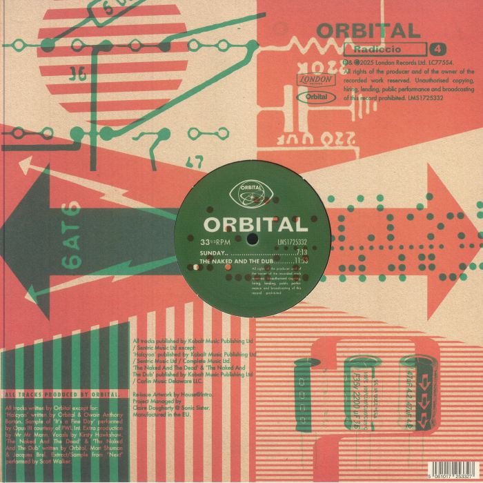 Orbital – Radiccio 12” Vinyl Techno Electronic EP Limited Edition New