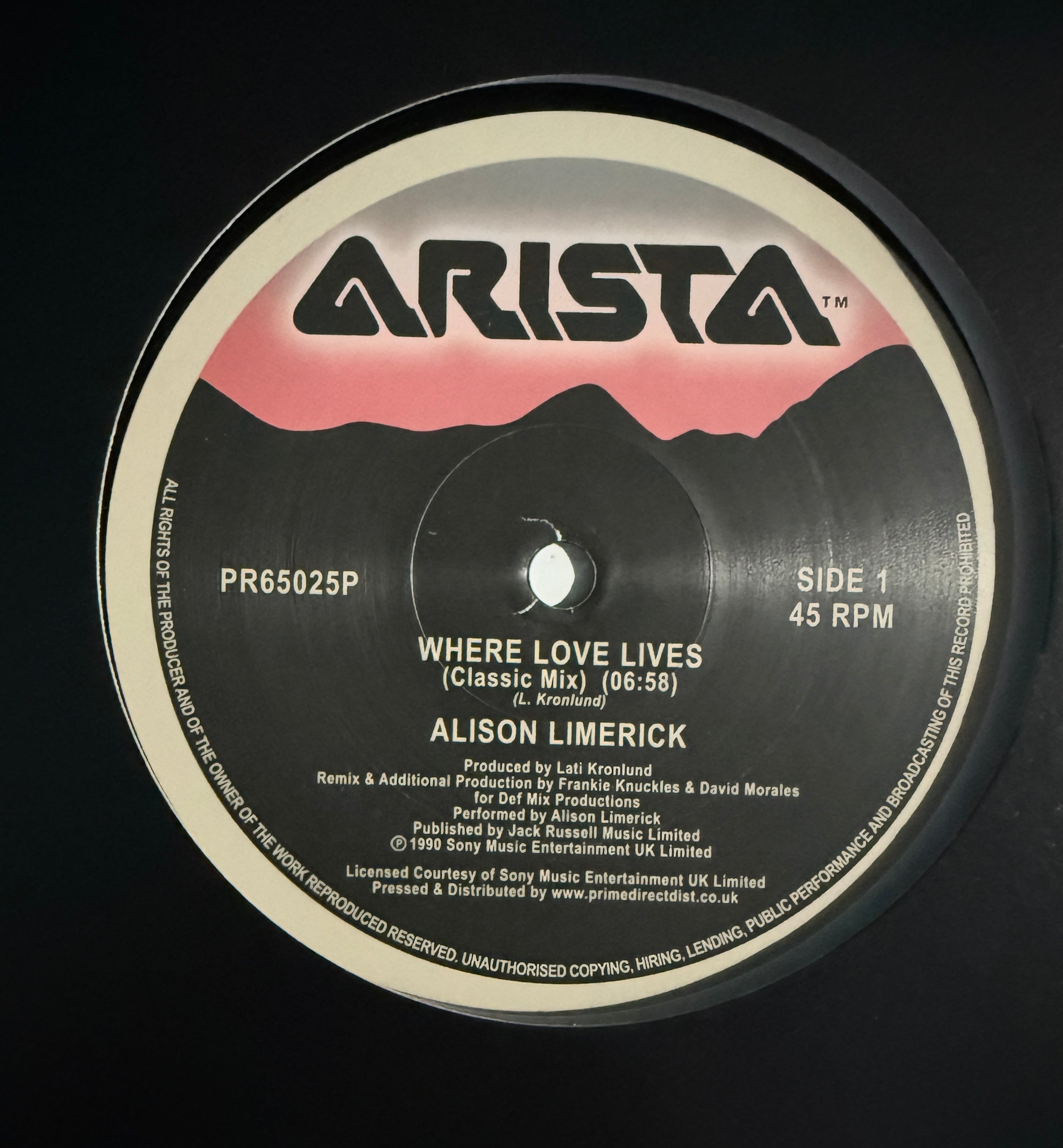 Alison Limerick – Where Love Lives – 12" Vinyl