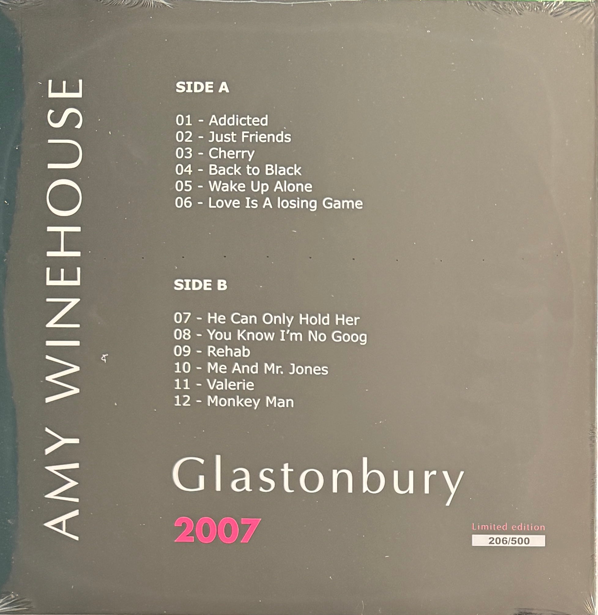 Amy Winehouse – Glastonbury 2007 – LP White Marble Vinyl (Limited Edition)