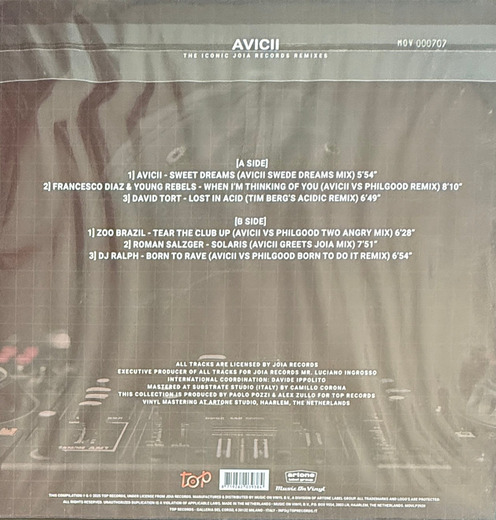 Avicii – The Iconic Joia Records Remixes (Limited Edition Smoke Vinyl, Sealed)