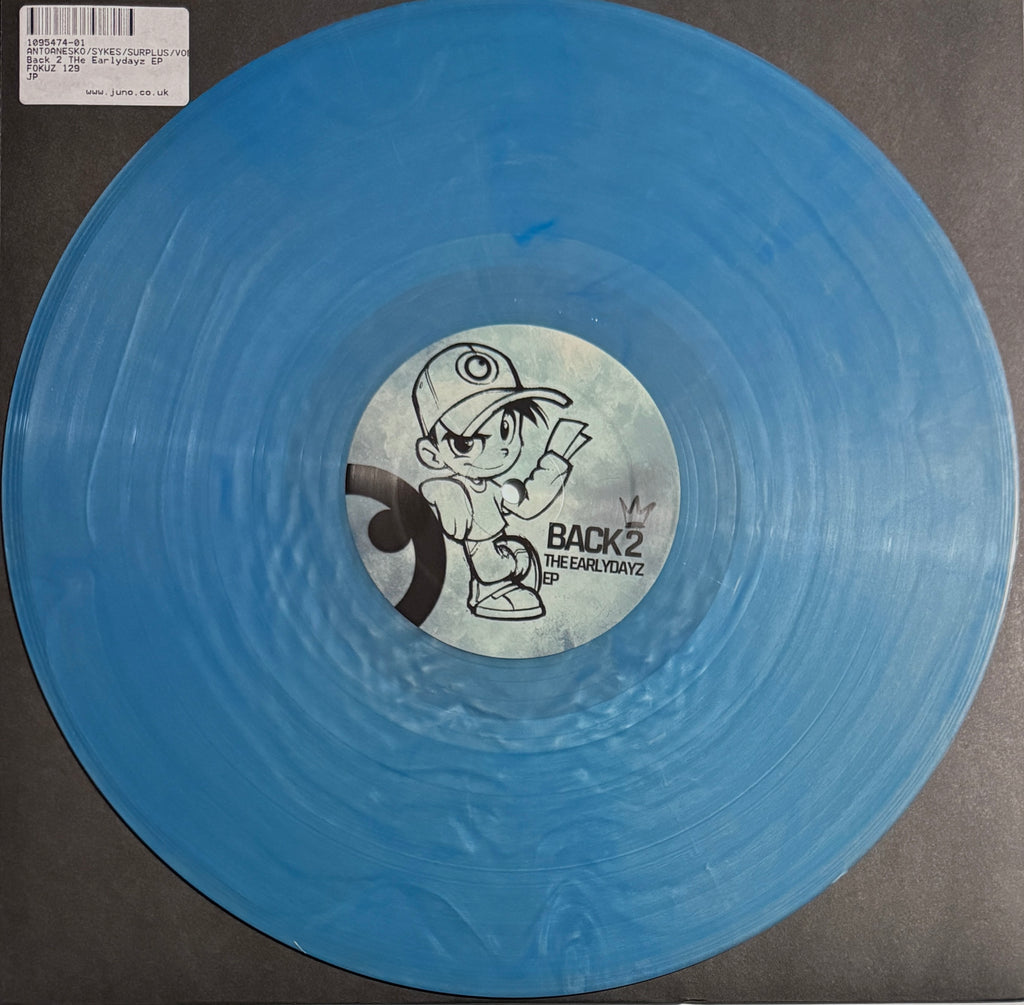 Various – Back To The Earlydayz (12" Light Blue Transparent Vinyl EP, 2025, Fokuz)