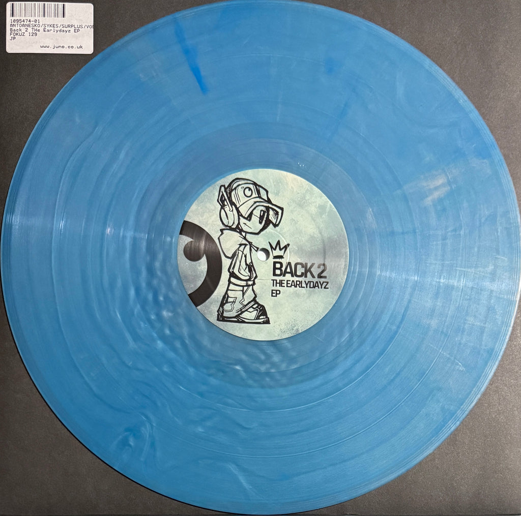 Various – Back To The Earlydayz (12" Light Blue Transparent Vinyl EP, 2025, Fokuz)