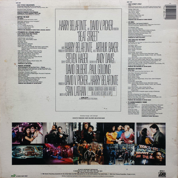 Various – Beat Street (Original Motion Picture Soundtrack) – Volume 1 – 1984 Electro / Hip Hop / Breakdance · LP Vinyl · M / M (Sealed)