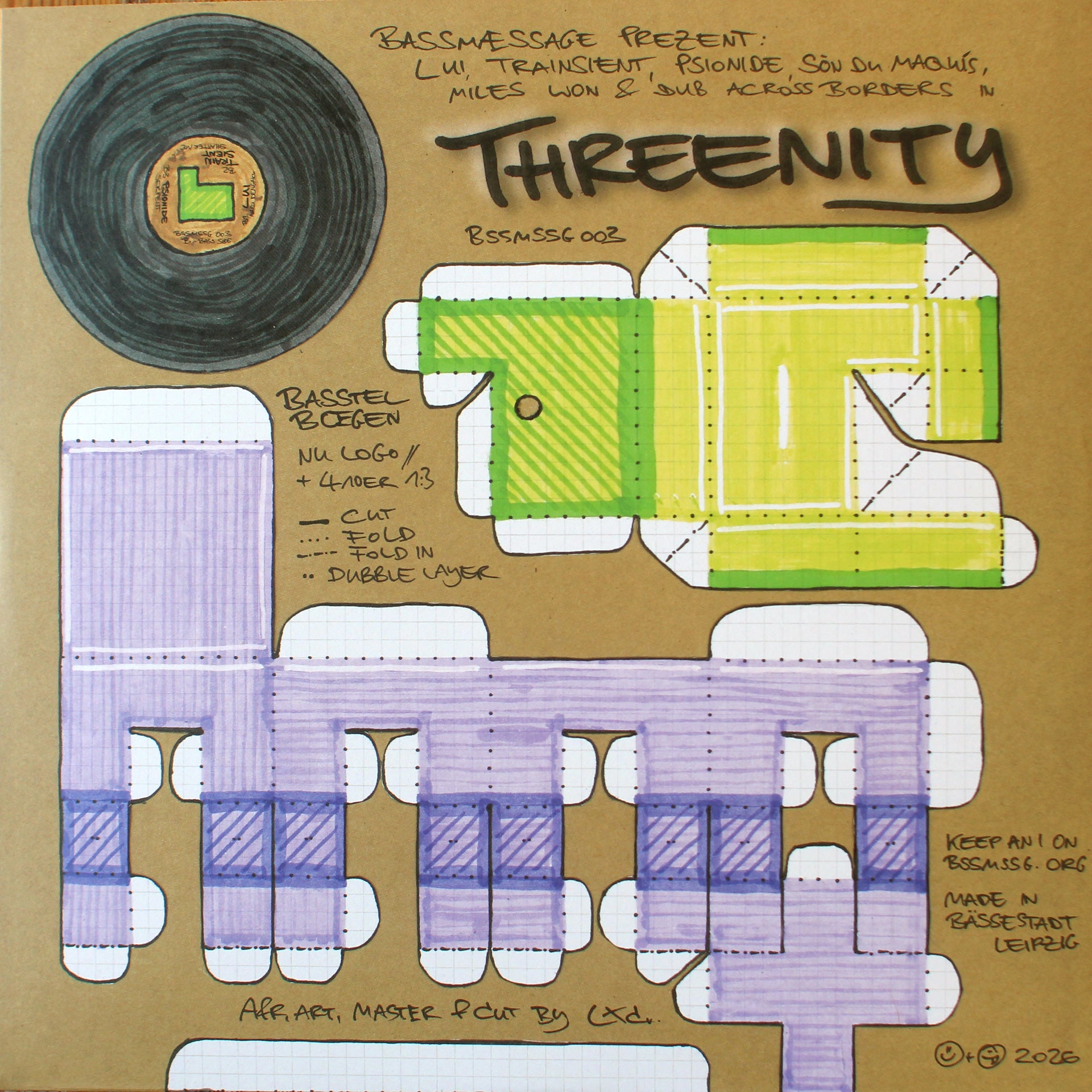 Various Artists – Threenity 12” Vinyl Bass Dubstep Breaks UK Garage