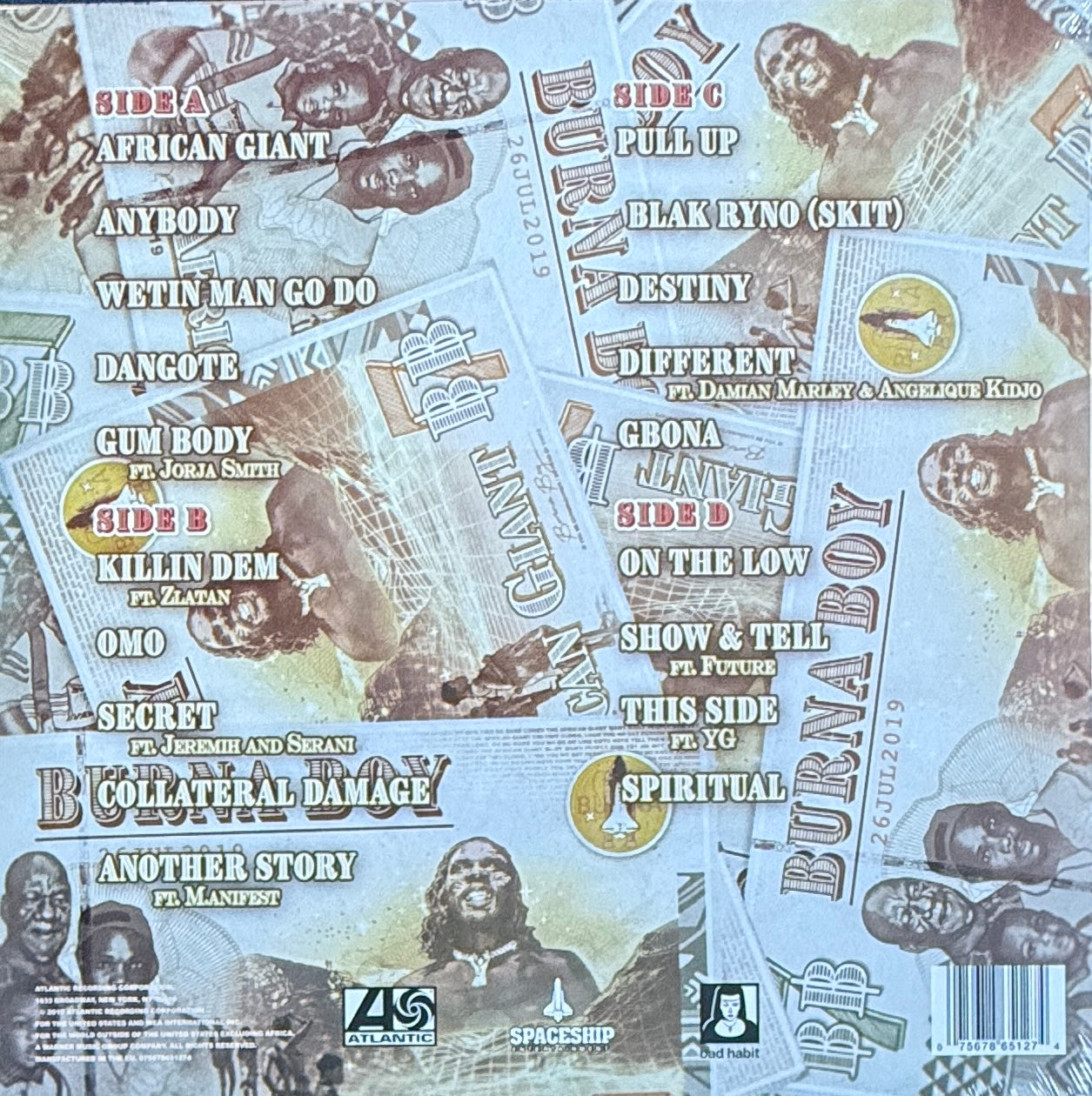 Burna Boy – African Giant – Vinyl LP 2019