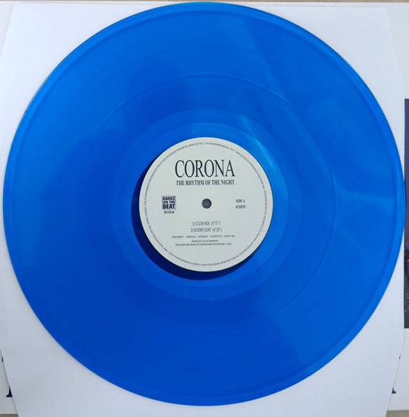 Corona – The Rhythm Of The Night 12” Blue Vinyl Eurodance House Classic