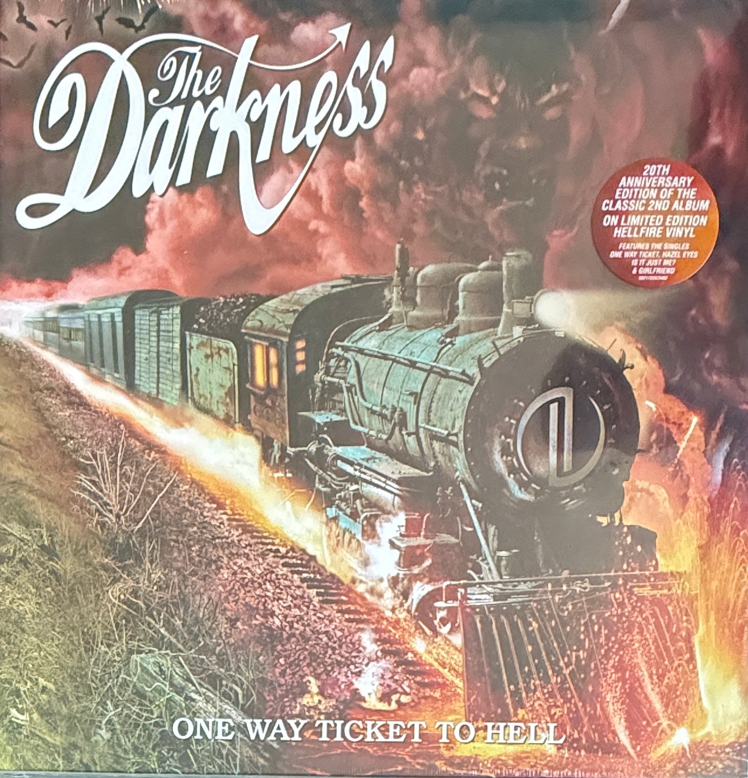 The Darkness – One Way Ticket To Hell & Back (20th Anniversary Deluxe Edition) – 2025 – Translucent Hellfire Orange & Yellow Vinyl