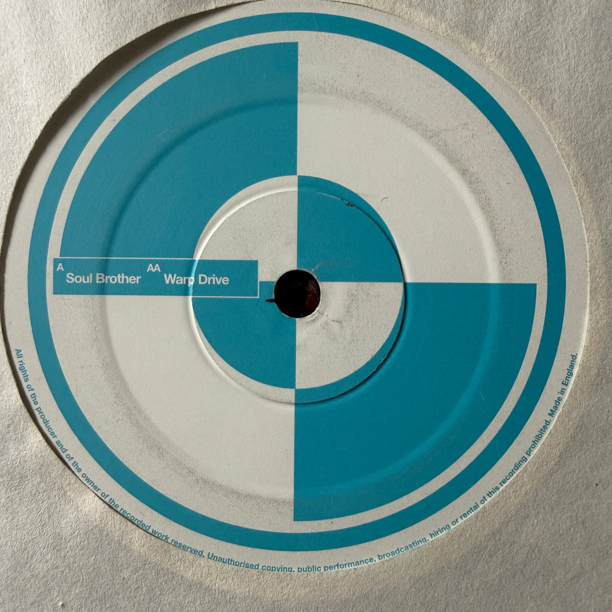 Dillinja – Soul Brother Warp Drive 12" Vinyl Drum and Bass Classic