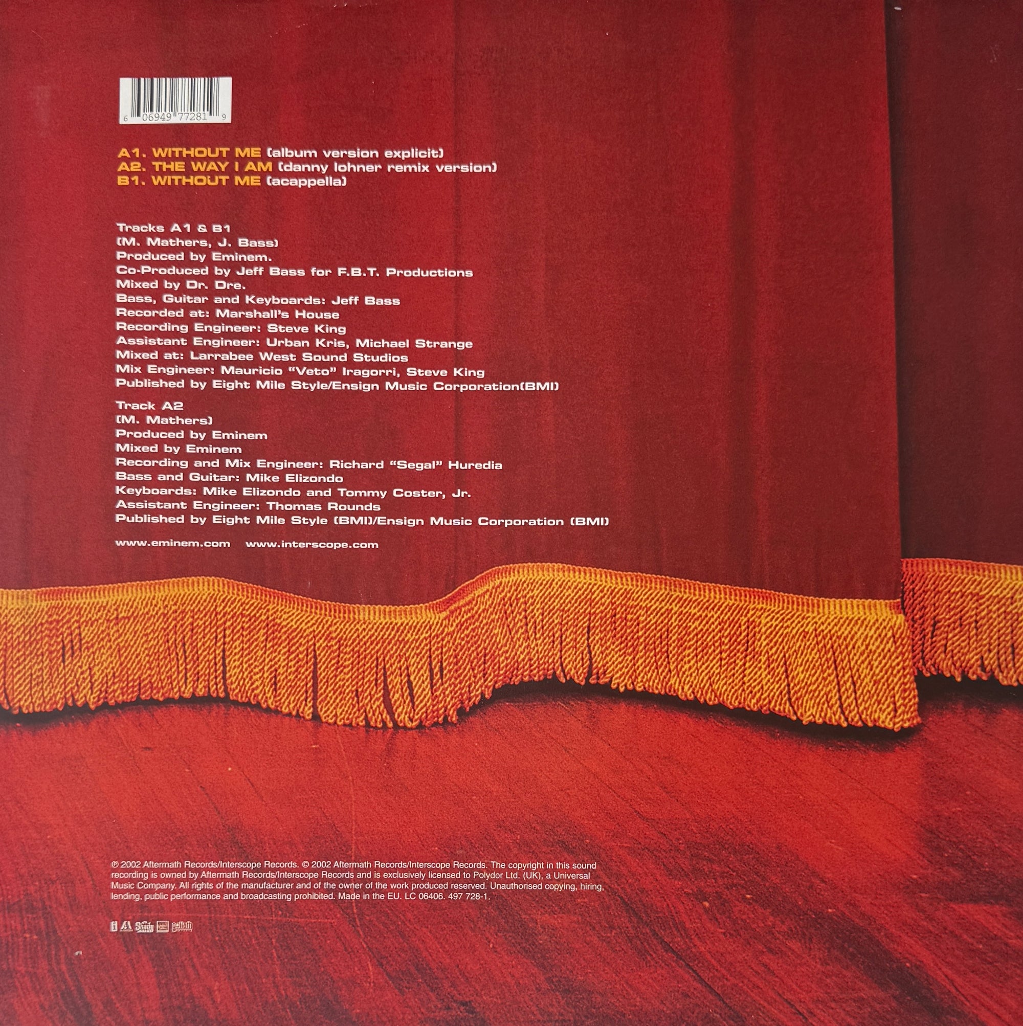 Eminem – Without Me – Interscope Records – 2002