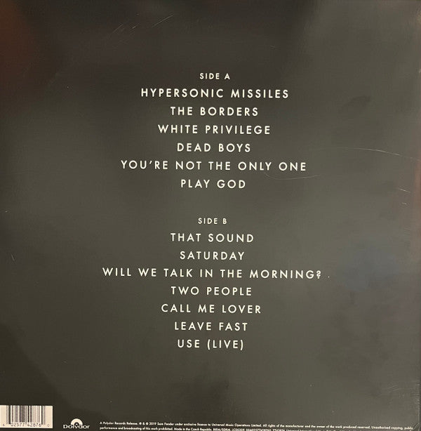 Sam Fender – Hypersonic Missiles Vinyl LP Sealed Indie Rock 2019