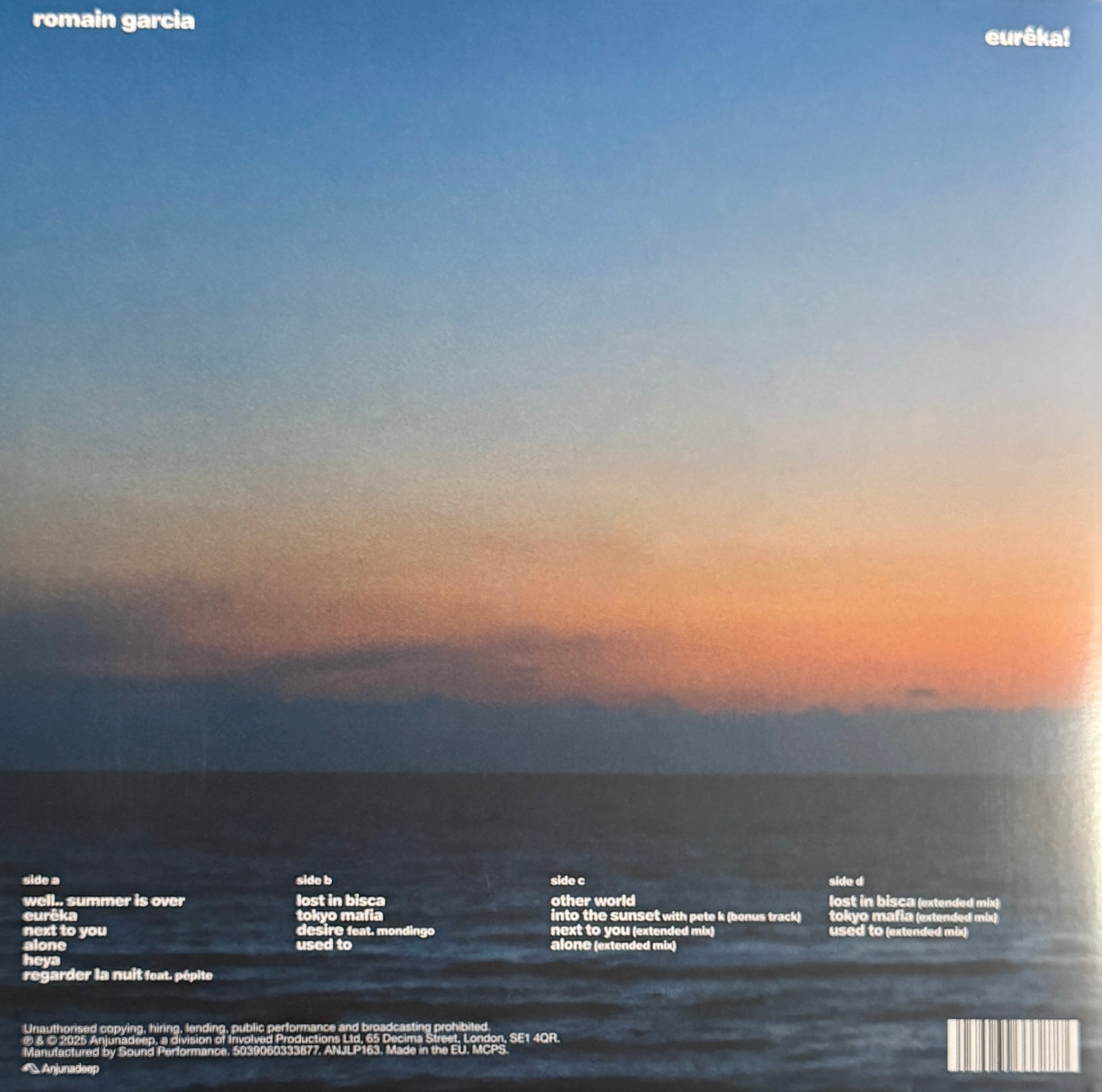 Romain Garcia – Eureka! – Blue/Orange 2×LP