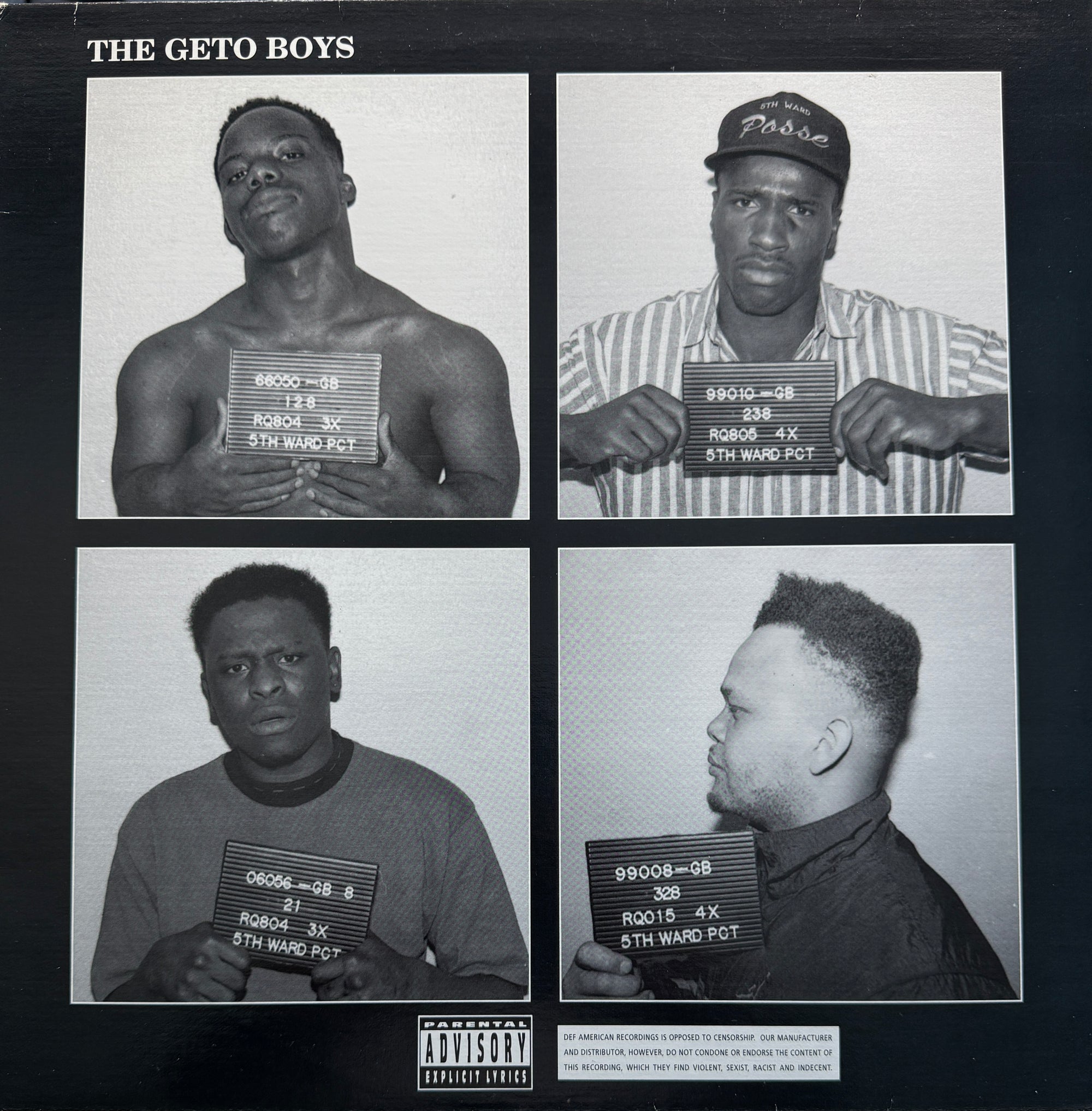 The Geto Boys – The Geto Boys – Def American / Rap-A-Lot Records – 1990