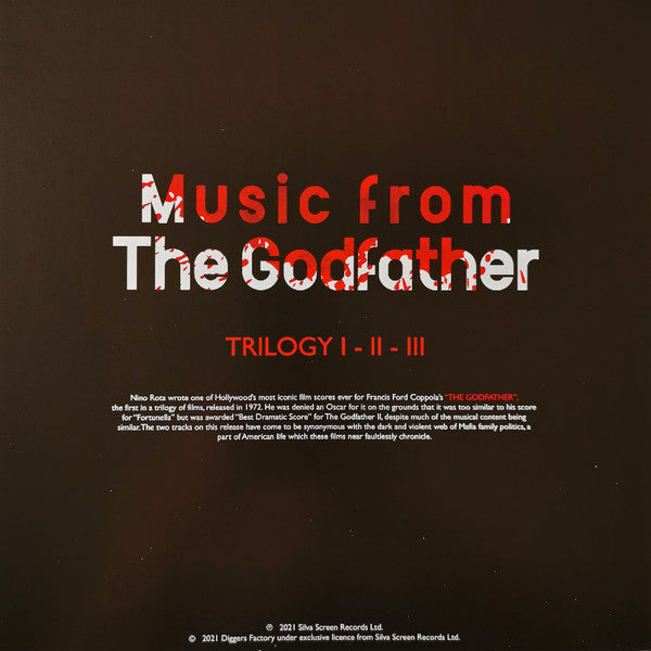 The City Of Prague Philharmonic Orchestra – Music From The Godfather Trilogy I II III – 2LP Blood Red Vinyl Soundtrack